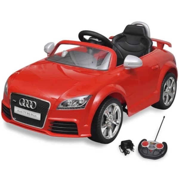 BEL-7076732158824-Bil med fjärrkontroll för barn Audi TT RS Röd