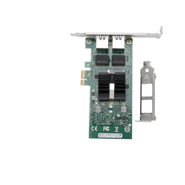 HURRISE Dual Port 1000Mbps PCI-E nätverksadapterkort för INTEL 82576-T2 NIC Server