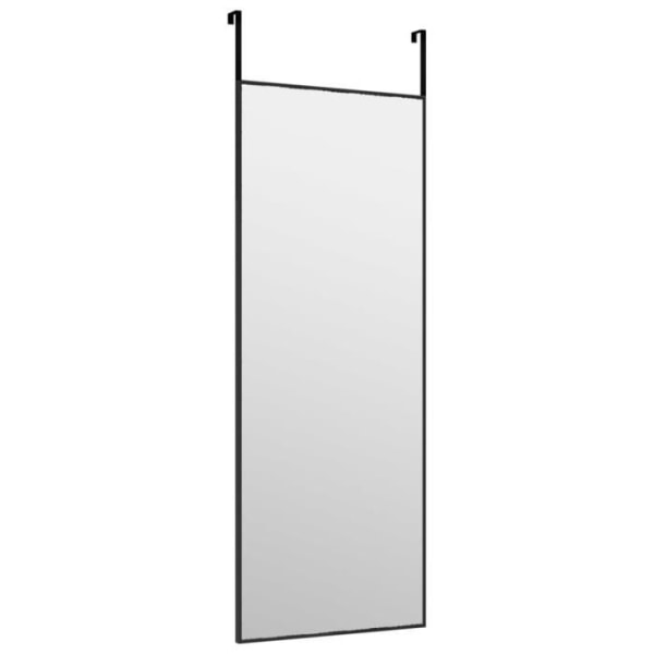 BEL-7667103891084-Svart ytterspegel 30x80 cm Glas och aluminium