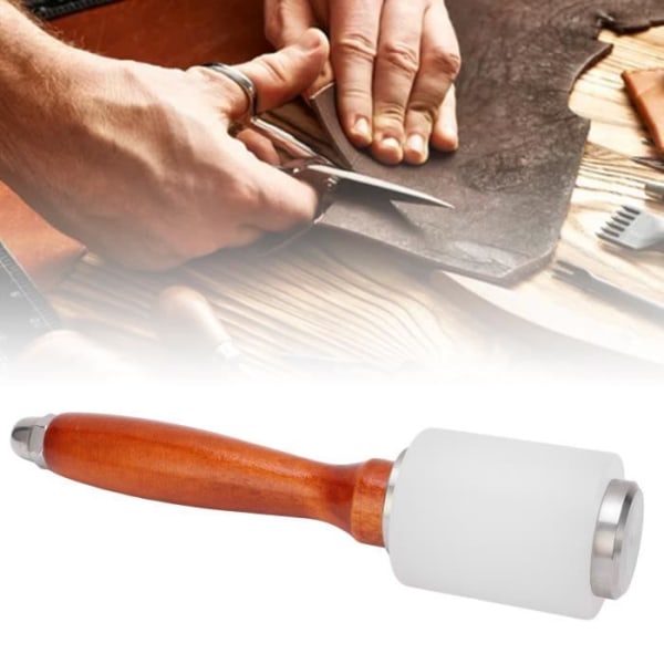 HURRISE Professionell Läder Carving Hammer Professionell Läder Carving Hammer Ergonomisk design Trähandtag