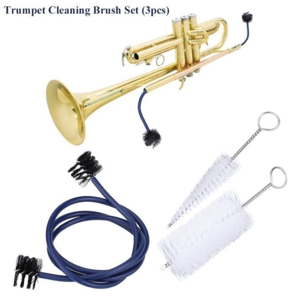 BEL trumpetrengöringsborstesats Tillbehör för underhåll av musikinstrument
