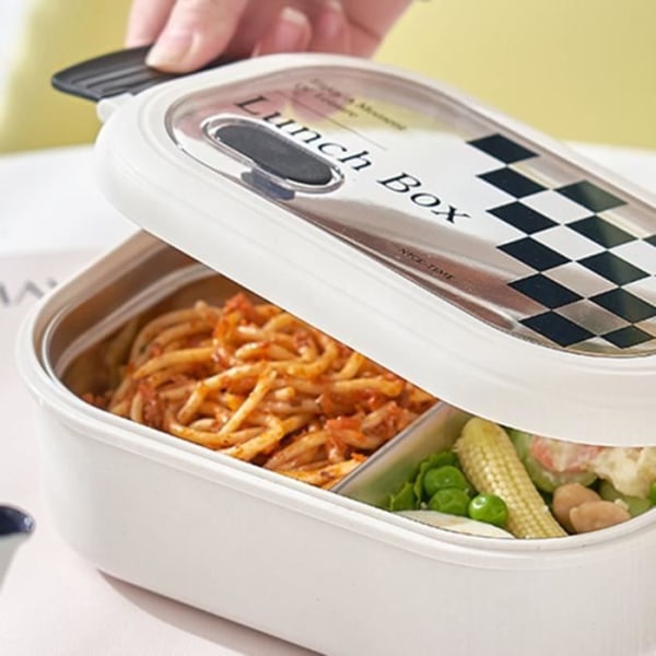 HURRISE 2 Fack Lunchbox 2 Fack Bento Box Värmekonservering Culinary Box Galler