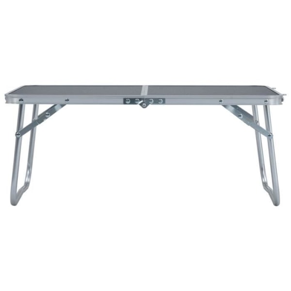 Fällbart campingbord Grå Aluminium 60x40 cm