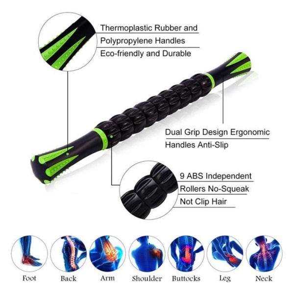 LIA Portable Muscle Roller Massage Stick Fitness Yoga Physiotherapy Recovery