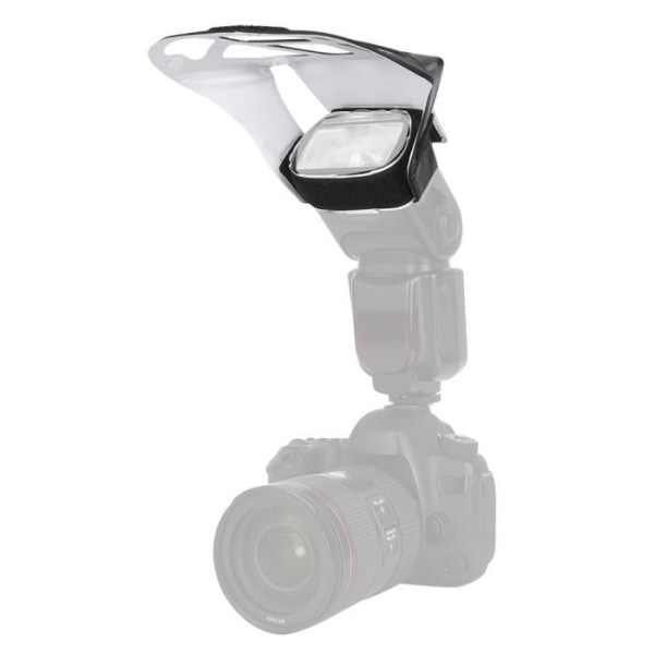 HURRISE Reflektorpanel Universal SLR-kamera Topp Blixtljus Lampreflektorset Silver Vit Gyllene