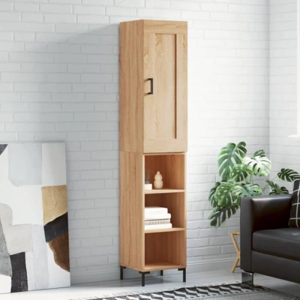 Hög skänk Sonoma ek - FDIT - Skandinavisk - Modern - 1 dörr(ar) - Konstruerat trä