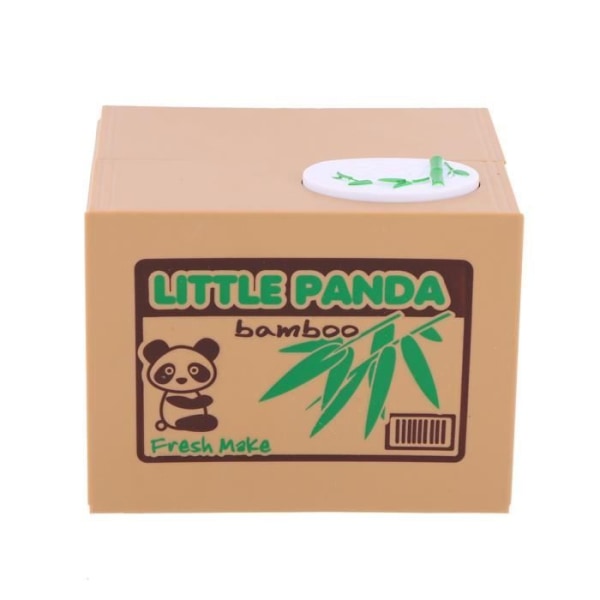 HURRISE myntbank Panda Creative Sparande Förvaringslåda Pottfodral Spargris Katt Stjäl Pengar Mynt