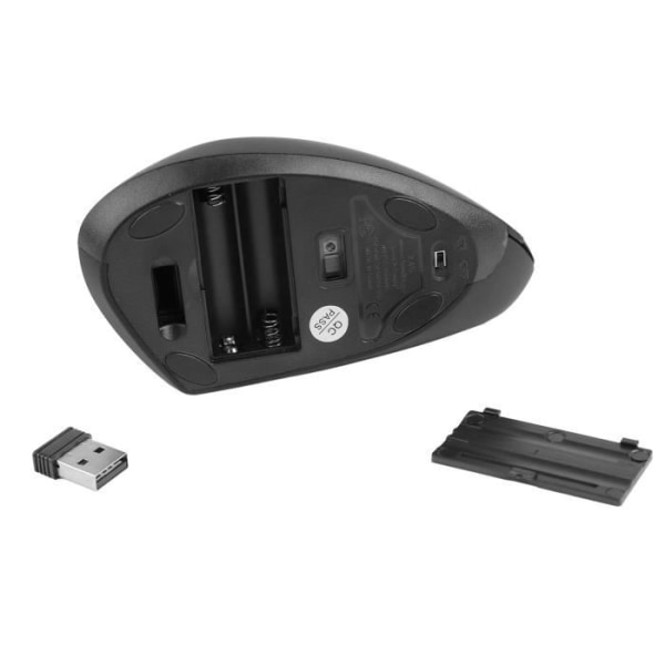HURRISE trådlös ergonomisk mus Ergonomisk mus, DPI justerbar mus, 2,4G trådlös mus Tangentbord Datormus