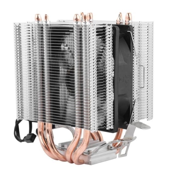 HURRISE CPU Kylare Processor Luftkylare, 4 värmerör, processorfläkt, datortillbehör
