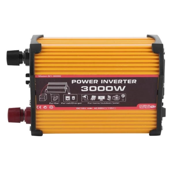 CEN Car Inverter Dubbel USB 300W Auto Power Converter Modifierad sinusvågsadapter (12V till 220V)