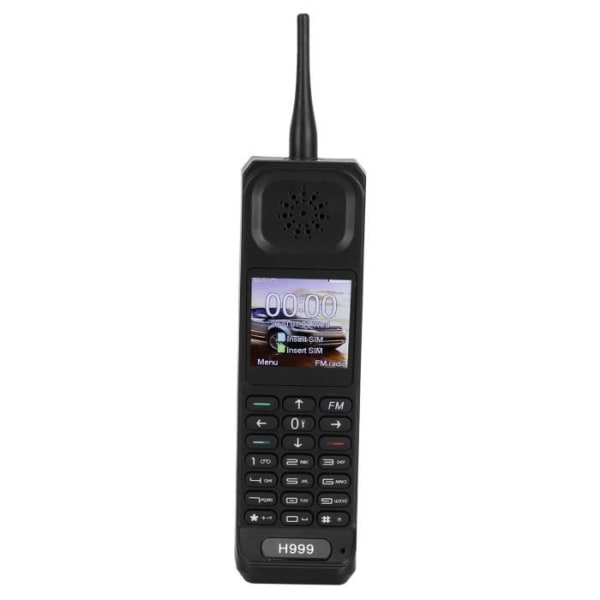 HURRISE Bar Phone - 1,54" skärm - Dubbla kort - Retro 32MB+32MB - Svart