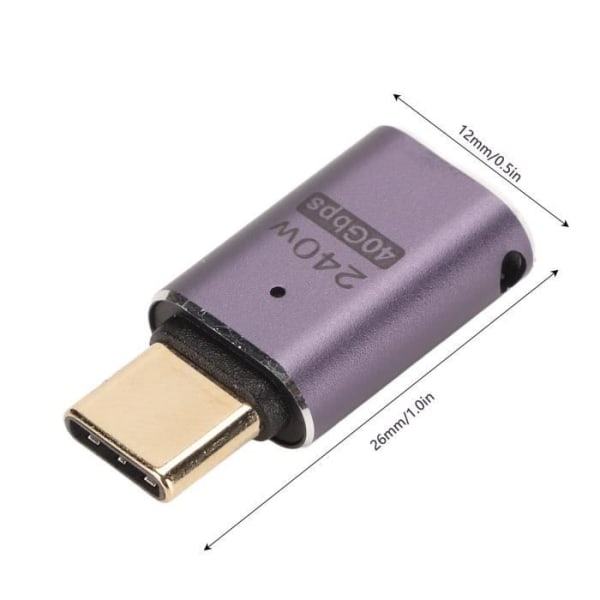 USB C Adapter Typ C Adapter USB4.0 HD 8K 40Gbps PD240W Snabbladdande bärbar aluminiumskalsadapter