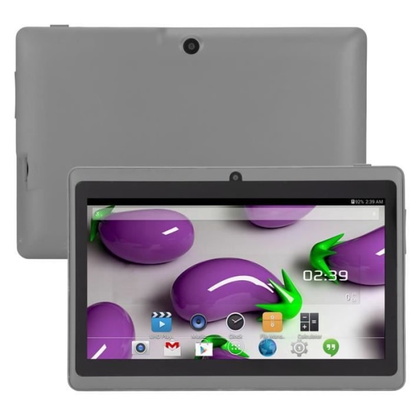 ZJCHAO Tablet PC, 7-tums Kid Tablet Quad Core CPU för present till skolan för hemmet Touch Computing Blå Svart