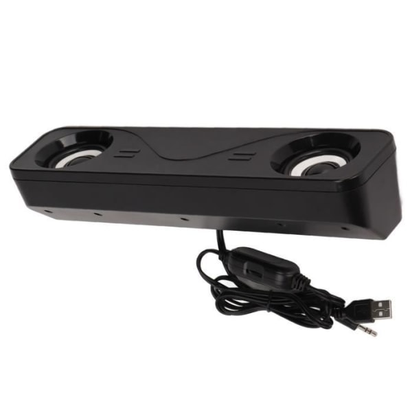 Tbest Laptop-högtalare USB-driven stereodatorhögtalare Plug and Play Desktop-högtalare