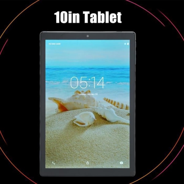 HURRISE Tablet PC 10 Inch Tablet 4GB RAM 64GB ROM 3G 5GWIFI Nätverk för Android System 8 Core CPU Tablet för