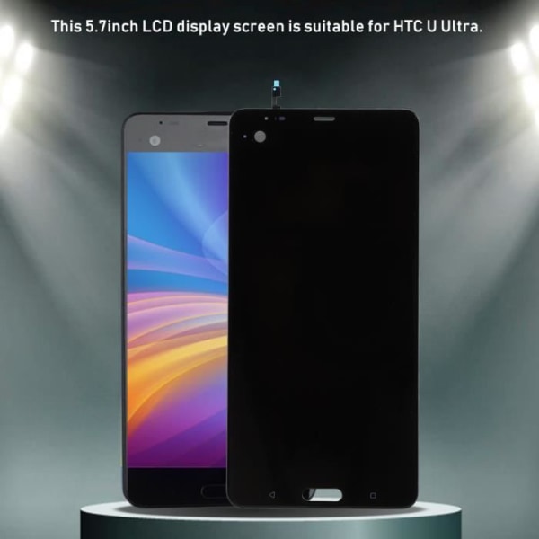 HURRISE Skärmbyte för HTC LCD Display Ersättning Pekskärm 5,7 tum Tillbehör till HTC U Ultra fristående telefon