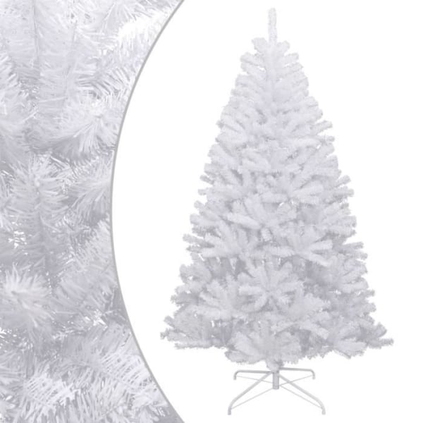 BEL-7423054555556-Gångjärnsförsedd konstgjord julgran med flockad snö 180 cm