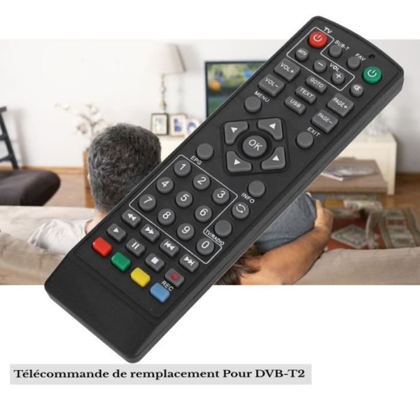 DVB-T2 set-top box fjärrkontroll kompatibel med DVB-T2 STB