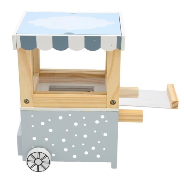 HURRISE Retro Popcorn Maker Toy Trä Popcorn Machine Pedagogisk DIY Leksak Att göra Vivid Attraktiv hård textur