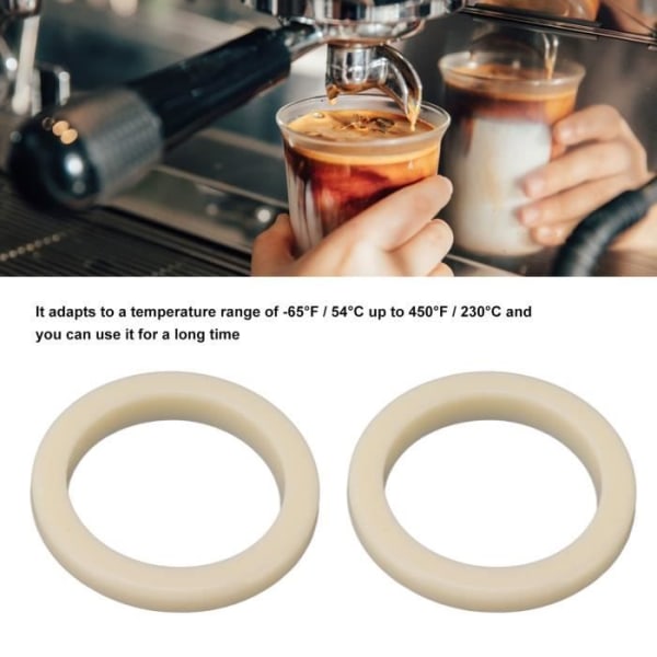 HURRISE 54 mm Silikon Steam Ring Paket med 2 Silikon Steam Ring 54 mm, Silikonpackning för Breville kaffebryggare