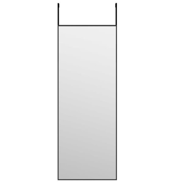 BEL-7667103891084-Svart ytterspegel 30x80 cm Glas och aluminium
