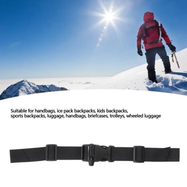 BEL-7643669868340-Ryggsäck Bröstbälte Justerbar ryggsäcksrem Universal Outdoor Mountaineering Bag Skolväska för