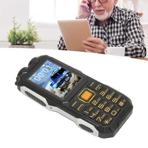 HURRISE olåst telefon för äldre 2G olåst telefon 2G multifunktionell Dual SIM-mobiltelefon