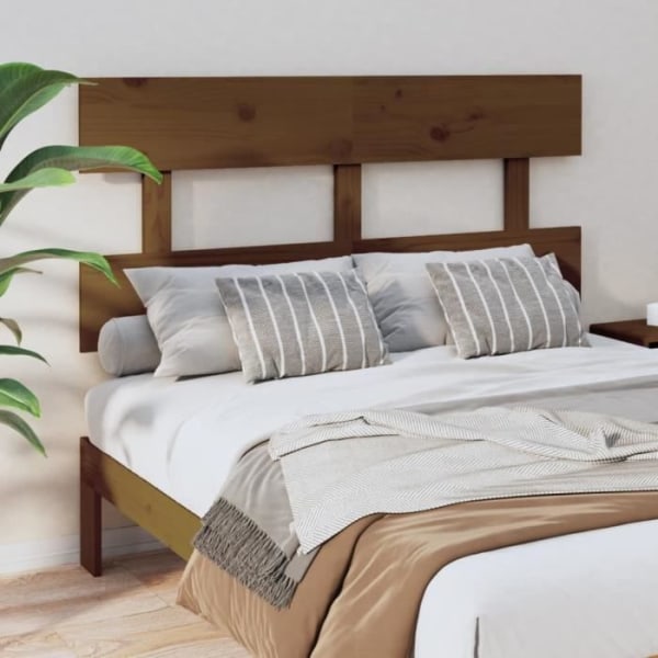 Sänggavel i massiv furu - FDIT - Honungsbrun - 138x3x81 cm - Modern