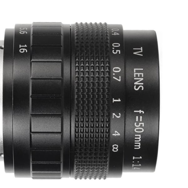 HURRISE 50 mm manuell primerlins manuell fokusering primerlins 50 mm F1.4 C 2/3 tum manuell fokuslins