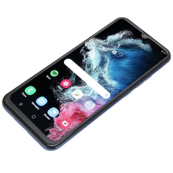 HURRISE Smartphone 6 Glassmartphone 6,52 tum RAM 4 GB ROM 64 GB antifallskärm dubbelkort dubbel telefonipaket Blå
