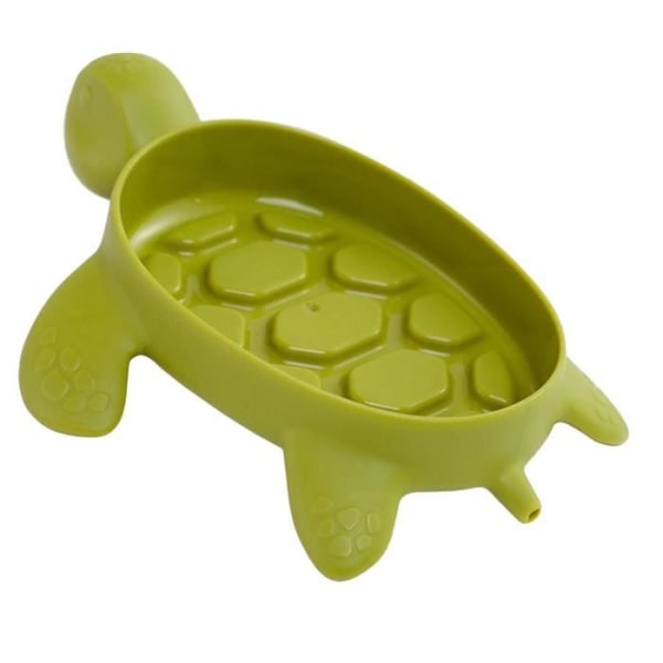 HURRISE Sköldpaddsformad Tvållåda Tvållåda Förhindra svansglidning Dräneringsdesign Tvål Deco Grön
