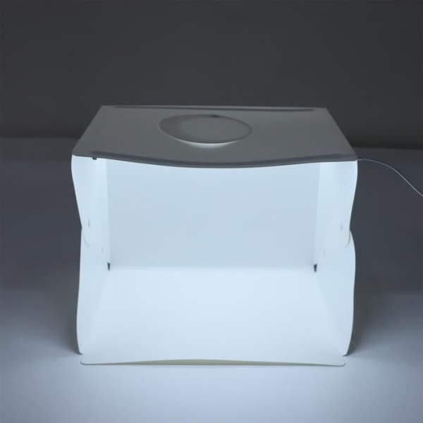 HURRISE Photo Studio ljuslåda med 6 färgbakgrundspaneler - Bärbar LED Softbox