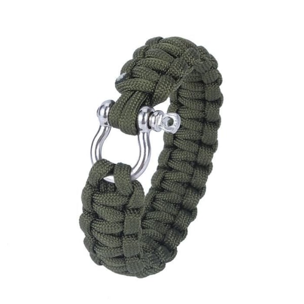 HURRISE Survival Gear Paracord Armband Spännesats i rostfritt stål för Paracord Woven Survival Armband 550