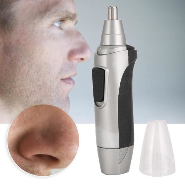 BEL Multifunktion elektrisk näshårstrimmer Näsöra Hårskäggborttagningsapparat (silver)