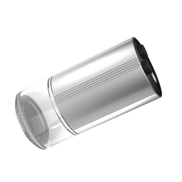 HURRISE Car aromaterapi diffusor Professionell aromaterapi diffusor i brännarljus Silvergrå knapp