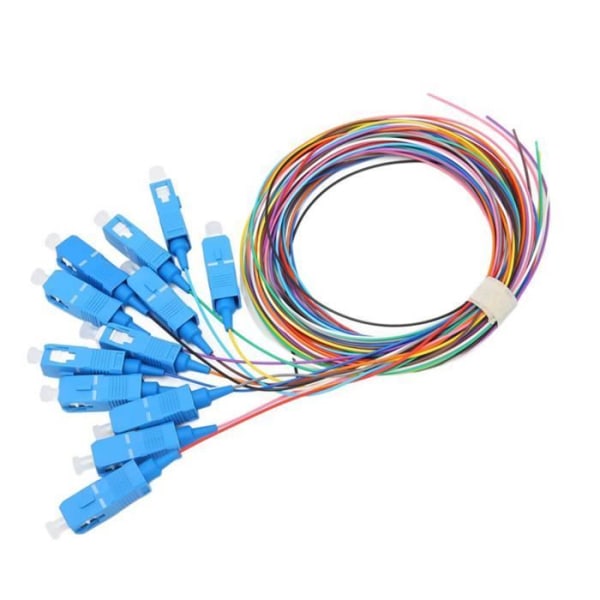 Fdit fiberoptisk Ethernet-kabel 12 st fiberoptisk kabel 12 trådar keramisk hylsa Patch-sladd till