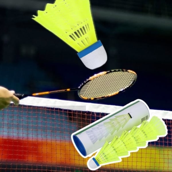 HURRISE Badminton Fjäderboll 6 st/set Badmintonboll Fjäderboll Utomhussport Träningstillbehör