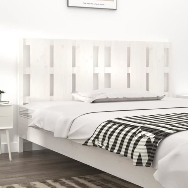 Sänggavel - FDIT - Vit - Massivt trä - Modernt - 165,5x4x100 cm