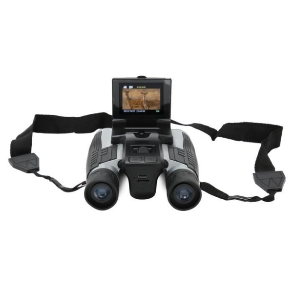 HURRISE 12X 5MP HD digital kikarekamera med 32 mm LCD-skärm för att titta på fåglar och fotbollsmatcher