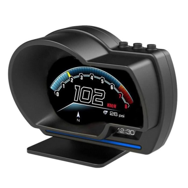 Tbest Screen GPS Head Up Display OBD2+GPS Smart Gauge Bil HUD Hastighetsmätare Turbo RPM Larm för bil lastbil