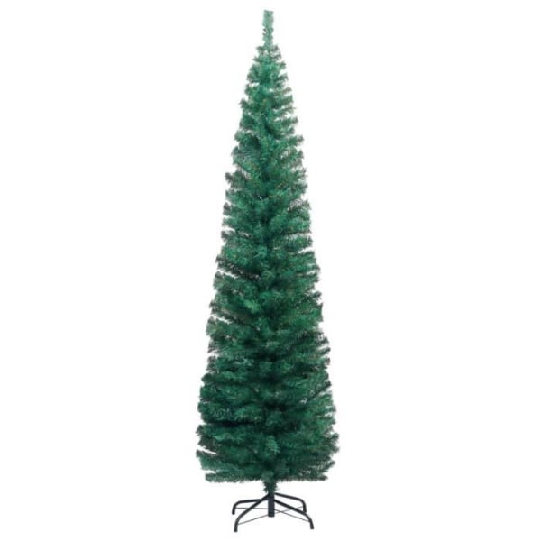 CEN Smal konstgjord julgran med stativ Grön 180 cm PVC