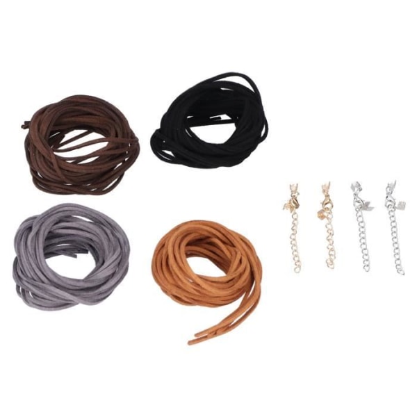 BEL-7423055048491-Handgjorda flätat rep 3 mm handflätat rep färg armband, hårdvara rep halsband