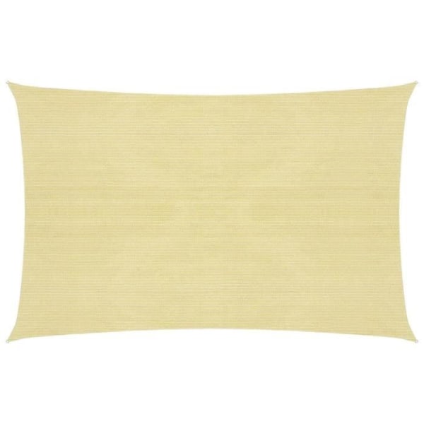 BEL-7458880615174-Skuggsegel 160 g/m² Beige 2,5x4 m HDPE