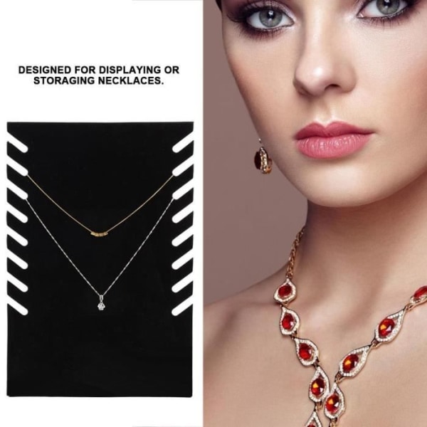 Praktiska smycken displayställ svart flanell smycken display stativ, smycke hållare halsband display stativ, för smycken butiker