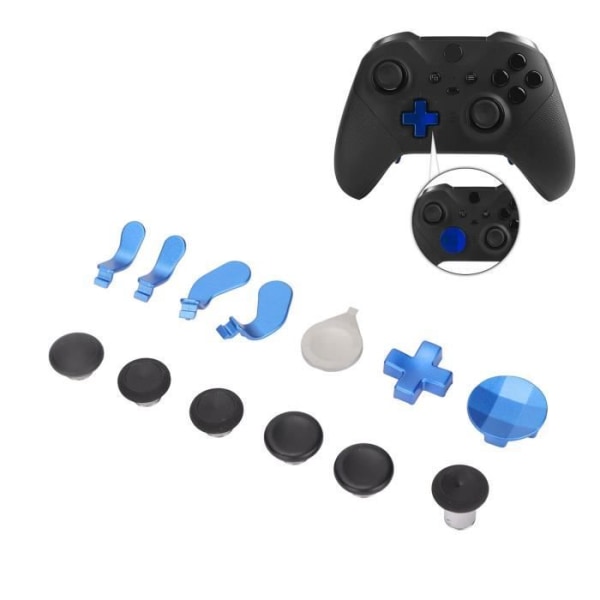 Tbest Controller Accessories Kit Controller Tillbehörsdelar 13 i 1 Speltillbehör Ersättning för Xbox One