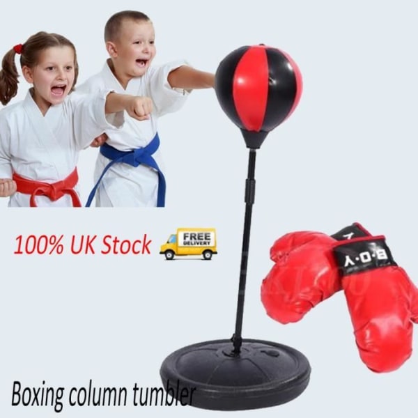 Speed Punching Ball / Boxningssäck / Justerbar med boxningshandskar Set Fotbas för barn - TIPS
