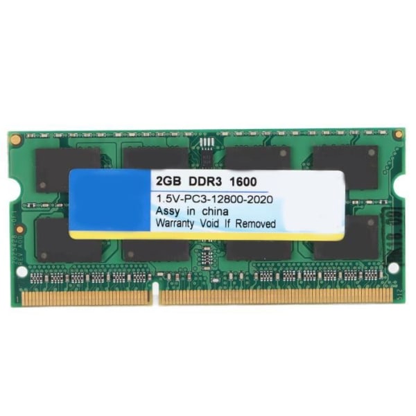 BEL-7590762008381-2GB DDR3 XIEDE DDR3 Kraftfull stabil prestanda Snabbrespons Bärbar dator Värmeavledning 16