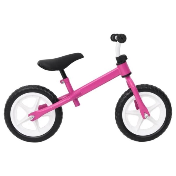 Balanscykel för barn - FDIT - 10 tums hjul - Stålram - Rosa