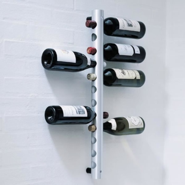 HURRISE vinhyllor Väggmonterad vinhylla, modern minimalistisk display flytande flaskhållare för bar Köksbordssystem