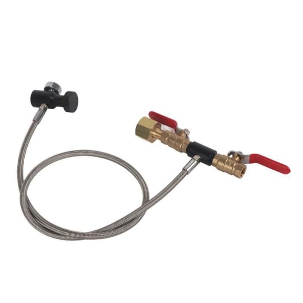 CGA-320 CO2-adapter för påfyllning av stålflaskor med flexibel slang